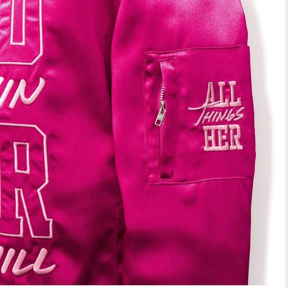 🔥✨BRAND NEW BOMBER JACKET✨🔥FUCHSIA💖 - Picture 3 of 5